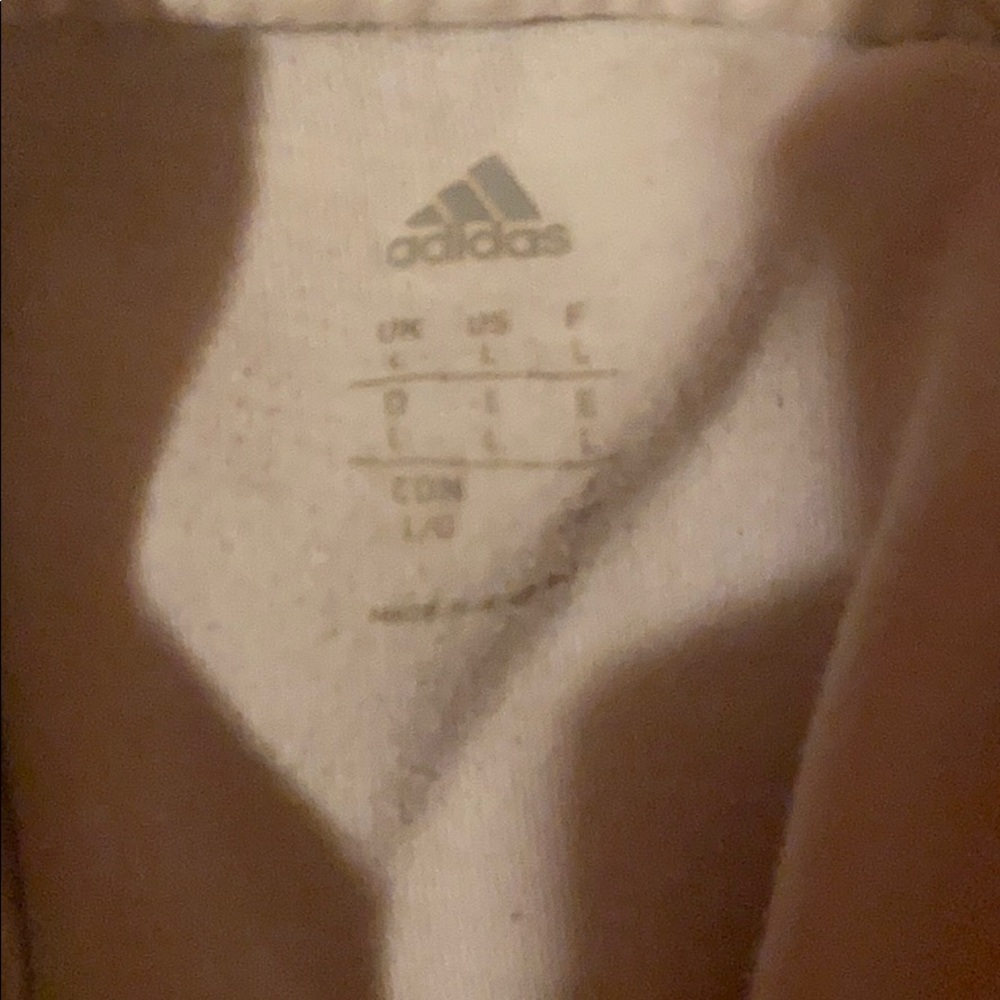 White and black adidas tee. - Picture 3 of 3
